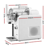 Devanti 5in1 Slushie Machine Ice Cream Maker 2L White - Front View