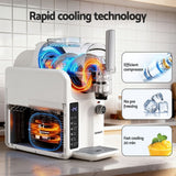 Devanti 5in1 Slushie Machine Ice Cream Maker 2L White - 45-Degree Angle