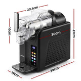 Devanti Slushie Machine 2L Frozen Drink Maker Ice Cream Cocktail Slush Maker Black - Front View