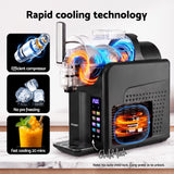 Devanti Slushie Machine 2L Frozen Drink Maker Ice Cream Cocktail Slush Maker Black - Rear View