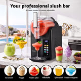 Devanti Slushie Machine 2L Frozen Drink Maker Ice Cream Cocktail Slush Maker Black - Close-Up Angle