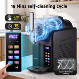 Devanti Slushie Machine 2L Frozen Drink Maker Ice Cream Cocktail Slush Maker Black - Low Angle