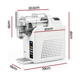 Devanti Slushie Machine 2L Frozen Drink Maker Ice Cream Cocktail Slush Maker White - Front View
