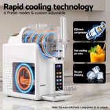 Devanti Slushie Machine 2L Frozen Drink Maker Ice Cream Cocktail Slush Maker White - Rear View