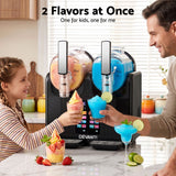 Devanti Slushie Machine 4L Dual Tanks Frozen Drink Ice Cream Maker - Top-Down View