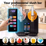 Devanti Slushie Machine 4L Dual Tanks Frozen Drink Ice Cream Maker - Rear View