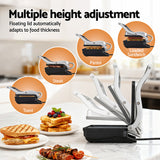 Devanti 3 in 1 Sandwich Maker Steak Press Grill 1000W - Rear View