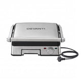 Devanti 2000W 3-in-1 Panini Press Grill Sandwich Maker 180° Open 4 Slice - Side View