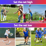 Everfit 3.6M Badminton Tennis Net Portable Volleyball Kit Adjustable Height - 45-Degree Angle