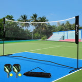 Everfit 3.6M Badminton Tennis Net Portable Volleyball Kit Adjustable Height - Close-Up Angle