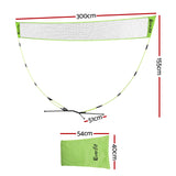Everfit 3M Badminton Tennis Net Portable Volleyball Kit Yellow - Front View