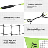 Everfit 3M Badminton Tennis Net Portable Volleyball Kit Yellow - 45-Degree Angle