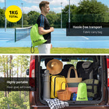 Everfit 3M Badminton Tennis Net Portable Volleyball Kit Yellow - Close-Up Angle