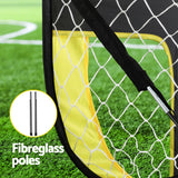 Portable Soccer Training Net - Everfit Rebound Goal with Carry Bag and Fiberglass Stability