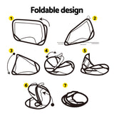 Portable Soccer Training Net - Everfit Rebound Goal with Carry Bag and Fiberglass Stability - Rear View