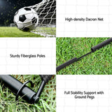 Everfit 2m Football Soccer Net Portable Goal Net Rebounder Sports Training - 45-Degree Angle