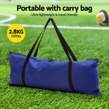 Everfit 6M Portable Volleyball Net Set Adjustable Height Multi-Sport Net with Ball and Bag - Rear View