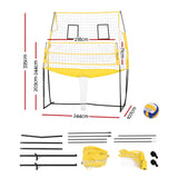 Everfit 8ft Volleyball Net Free-standing Adjustable Height Portable with Ball and Bag - Front View