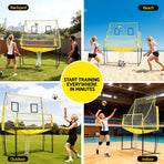 Everfit 8ft Volleyball Net Free-standing Adjustable Height Portable with Ball and Bag
