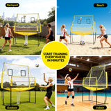 Everfit 8ft Volleyball Net Free-standing Adjustable Height Portable with Ball and Bag - 45-Degree Angle