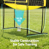 Everfit 8ft Volleyball Net Free-standing Adjustable Height Portable with Ball and Bag - Rear View