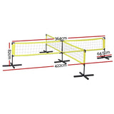 Water Volleyball Game Set with Floating Anchors and Accessories for Pool Fun - Front View