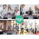 4FT Soccer Table Foosball Football Game Home Family Party Gift Playroom Blue - Front View