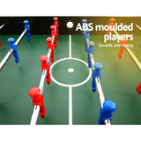 4FT Soccer Table Foosball Football Game Home Family Party Gift Playroom Blue - Side View