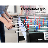 4FT Soccer Table Foosball Football Game Home Family Party Gift Playroom Blue - Top-Down View