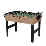 10-in-1 Games Table Soccer Foosball Pool Table Tennis Air Hockey Chess Cards - Side View