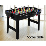4-in-1 Games Table Soccer Foosball Pool Table Tennis Air Hockey Home Party Gift - Side View