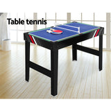 4-in-1 Games Table Soccer Foosball Pool Table Tennis Air Hockey Home Party Gift - Top-Down View