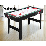 4-in-1 Games Table Soccer Foosball Pool Table Tennis Air Hockey Home Party Gift - 45-Degree Angle