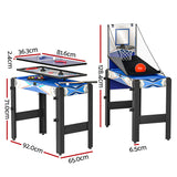 5-In-1 Game Table Pool Table Tennis Air Hockey Basketball Arcade Gift - Front View
