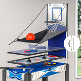 5-In-1 Game Table Pool Table Tennis Air Hockey Basketball Arcade Gift - 45-Degree Angle