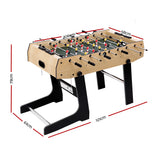 4FT Soccer Table Foosball Football Game Home Family Party Gift Playroom Foldable - Front View