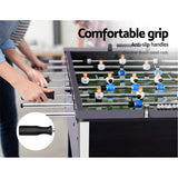 5FT Soccer Table Foosball Football Game Home Family Party Gift Playroom Black - Side View