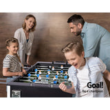 5FT Soccer Table Foosball Football Game Home Family Party Gift Playroom Black - Rear View