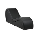 Oikiture Tantra Sofa Love Seat Chaise Lounge Couples Yoga Bed Black