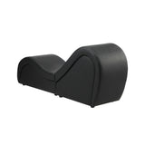 Oikiture Tantra Sofa Love Seat Chaise Lounge Couples Yoga Bed Black - Front View