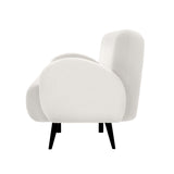 Oikiture Sherpa Sofa Luxury 3 Seater Fleece White