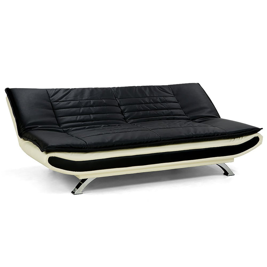 Sarantino Faux Leather Upholstered 3 Seater Sofa - Dual Colour
