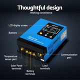 Giantz 60A MPPT Solar Charge Controller Auto 12V/24V/36V/48V Battery Regulator - Rear View