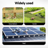 Gardeon 20cm x 30M Solar Panel Bird Guard Mesh Critter Guard Roll Kit with Rust-Proof PVC Coating - Rear View