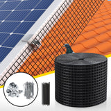 Gardeon 20cm x 30M Solar Panel Bird Guard Mesh Critter Guard Roll Kit with Rust-Proof PVC Coating - Close-Up Angle