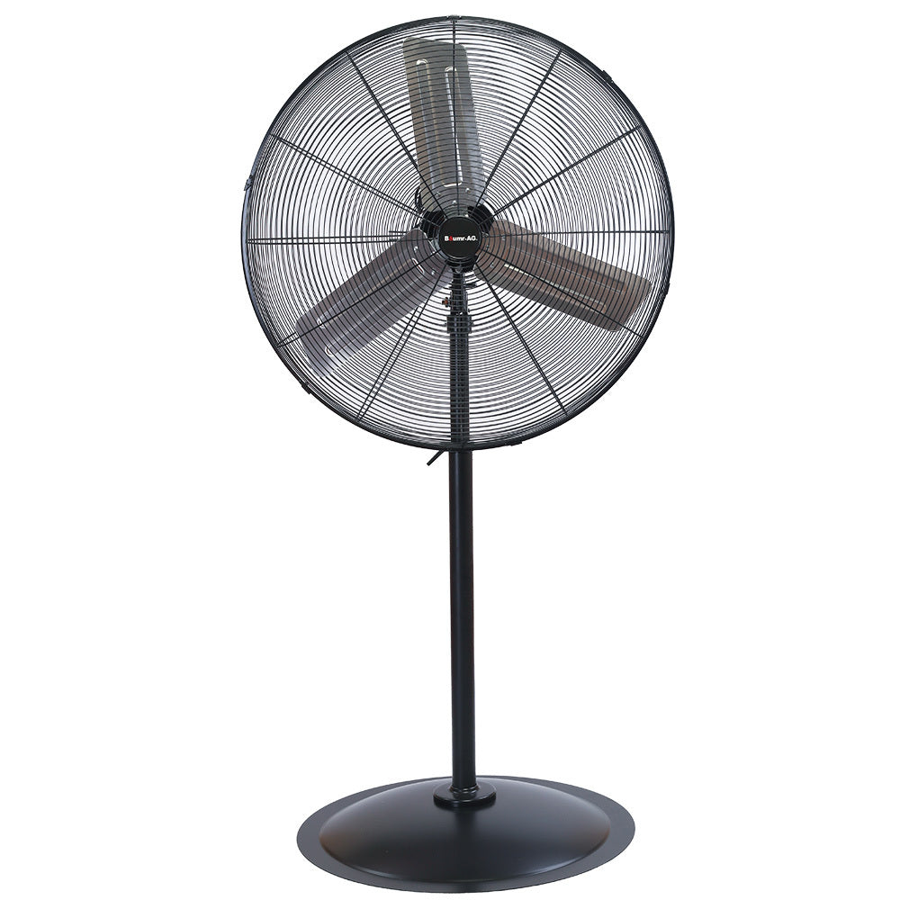 BAUMR-AG 30' 762mm 300W Industrial Pedestal Fan, Large, Commercial, Heavy-duty, 3 Speed, EESS Certified
