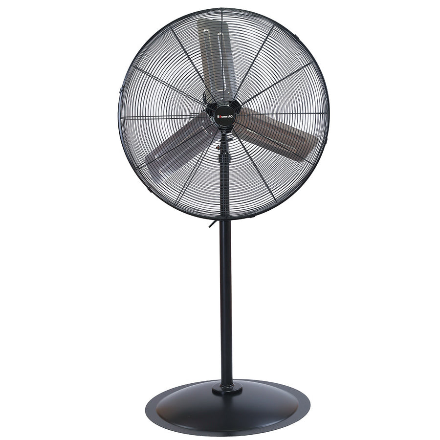 BAUMR-AG 30' 762mm 300W Industrial Pedestal Fan, Large, Commercial, Heavy-duty, 3 Speed, EESS Certified