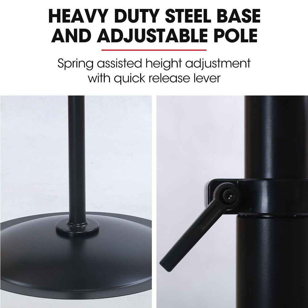BAUMR-AG 30' 762mm 300W Industrial Pedestal Fan, Large, Commercial, Heavy-duty, 3 Speed, EESS Certified
