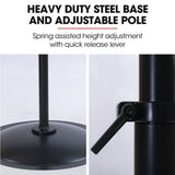 BAUMR-AG 30' 762mm 300W Industrial Pedestal Fan, Large, Commercial, Heavy-duty, 3 Speed, EESS Certified - Top-Down View
