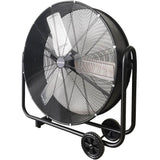 BAUMR-AG 36' 914mm Industrial Mobile Floor Drum Fan, 290W Brushless Motor, Tilting, Large, Commercial, Heavy-duty Frame, EESS Certified